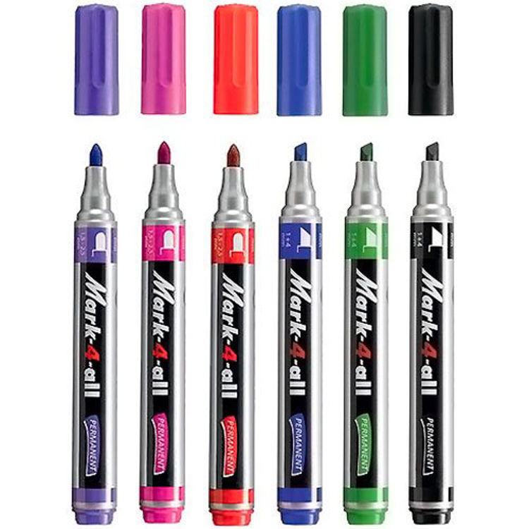 Picture of 7834 STABILO MARK-4-ALL PERMANENT MARKER 1+4 MM CHISEL TIP